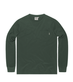 Vintage Industries Grant кишенькова футболка з довгим рукавом, сіро-зелена
