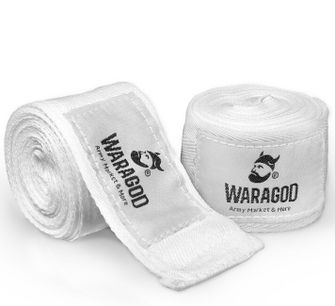 Бинти боксерські WARAGOD 2,5м, білі
