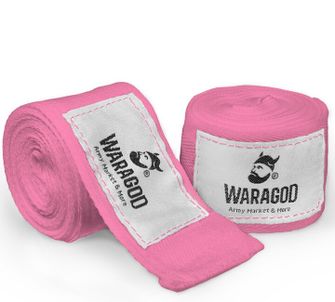 Бинти боксерські WARAGOD 2,5м, рожеві