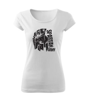 DRAGOWA жіноча коротка футболка Leon, біла 150г/м2