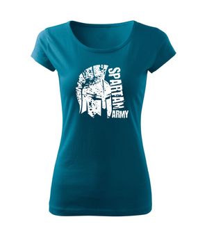 DRAGOWA жіноча коротка футболка Leon, бензиновий синій150 г/м2