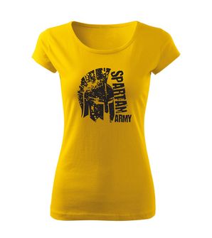 DRAGOWA жіноча коротка футболка Leon, жовта 150г/м2