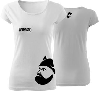 WARAGOD жіноча футболка BIGMERCH, біла 150г/м2