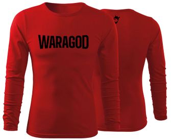 WARAGOD Fit-T футболка з довгим рукавом FastMERCH, червона 160г/м2