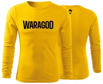 WARAGOD Fit-T футболка з довгим рукавом FastMERCH, жовта 160г/м2