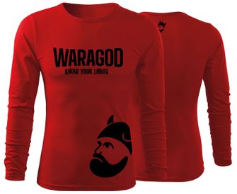 WARAGOD Fit-T футболка з довгим рукавом StrongMERCH, червона 160г/м2