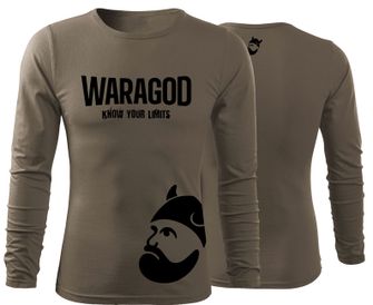 WARAGOD Fit-T футболка з довгим рукавом StrongMERCH, оливкова 160г/м2