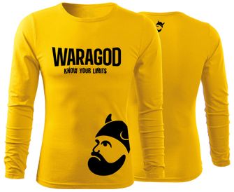 WARAGOD Fit-T футболка з довгим рукавом StrongMERCH, жовта 160г/м2