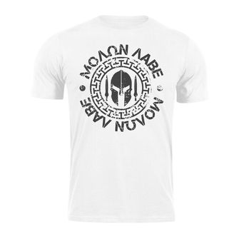 DRAGOWA футболка коротка Molon Labe, біла 160г/м2